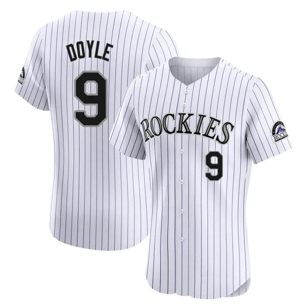 Ldoa C.Rockies #9 Brenton Doyle Player White Limited Elite Home Stitched Jerseys