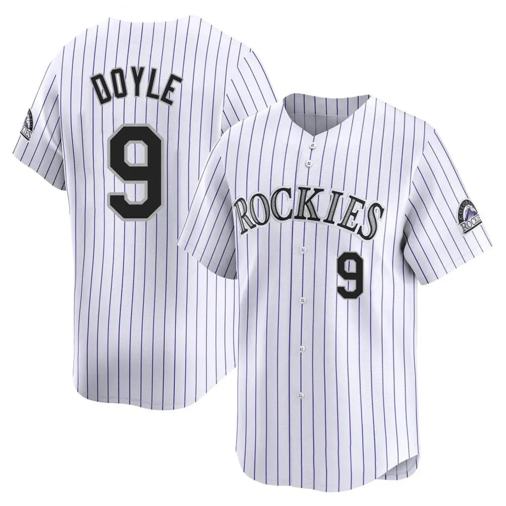 Ldoa C.Rockies #9 Brenton Doyle Player White Limited Home Stitched Jerseys