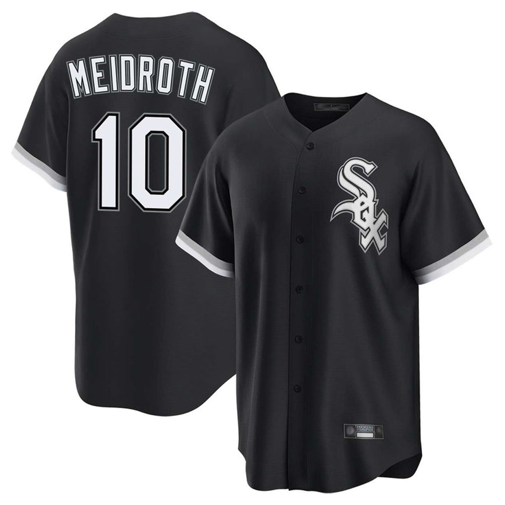 Ldoa C.White Sox #10 Chase Meidroth Player Black Home Game Stitched Jerseys