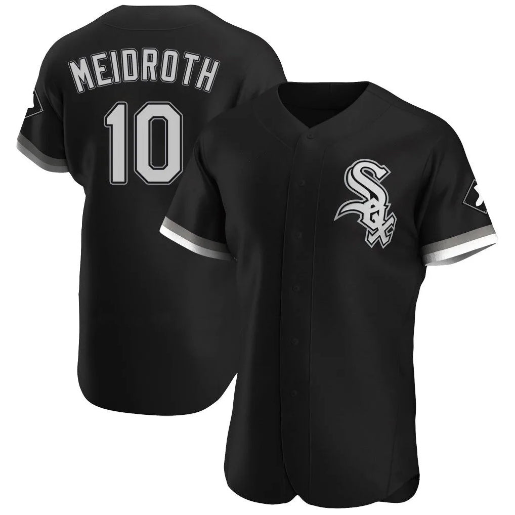 Ldoa C.White Sox #10 Chase Meidroth Player Black Limited Elite Home Stitched Jerseys