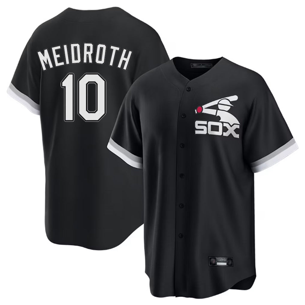 Ldoa C.White Sox #10 Chase Meidroth Player Black Spring Training Game Stitched Jerseys