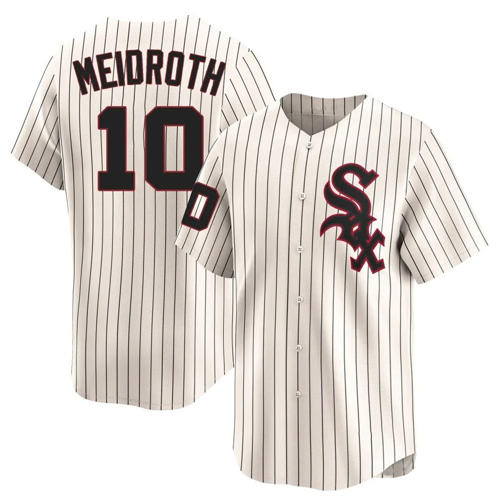 Ldoa C.White Sox #10 Chase Meidroth Player Cream Cooperstown Collection Limited Home Stitched Jerseys