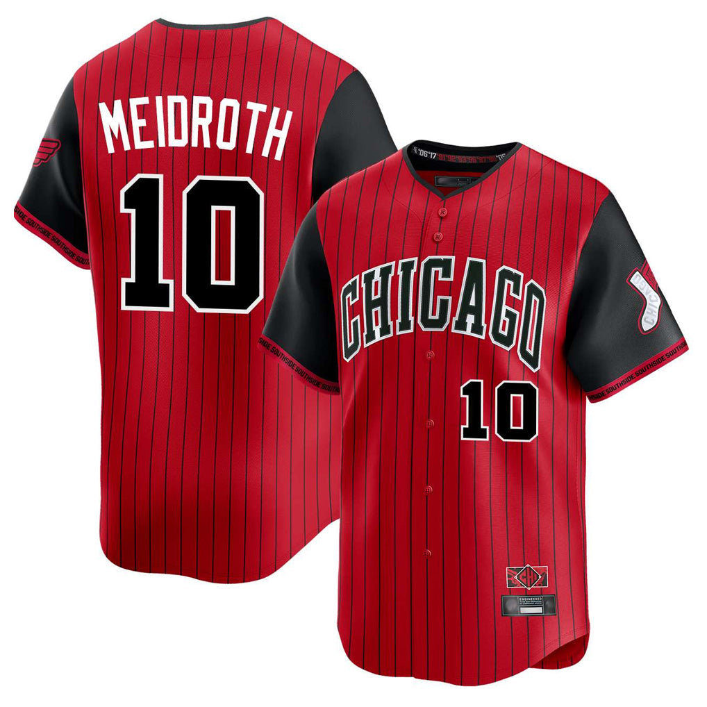 Ldoa C.White Sox #10 Chase Meidroth Player Red City Connect Limited Home Stitched Jerseys