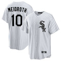 Ldoa C.White Sox #10 Chase Meidroth Player White Stripe Home Game Stitched Jerseys