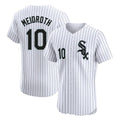 Ldoa C.White Sox #10 Chase Meidroth Player White Stripe Limited Elite Home Stitched Jerseys