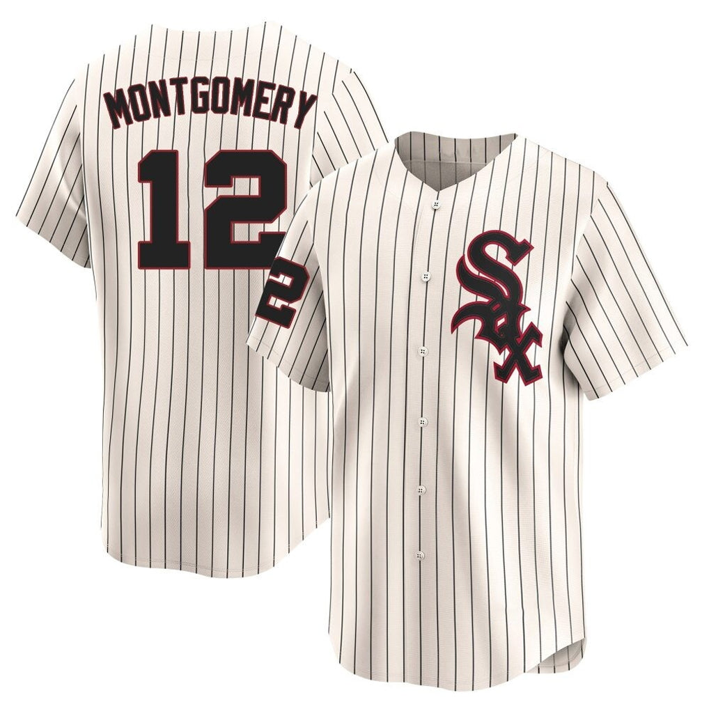 Ldoa C.White Sox #12 Colson Montgomery Player Cream Cooperstown Collection Limited Home Stitched Jerseys