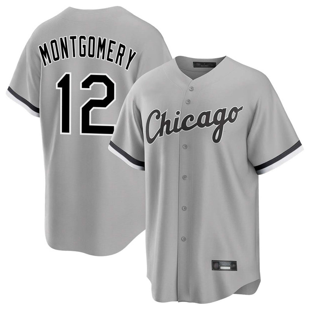 Ldoa C.White Sox #12 Colson Montgomery Player Gray Home Game Stitched Jerseys