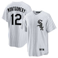 Ldoa C.White Sox #12 Colson Montgomery Player White Stripe Home Game Stitched Jerseys
