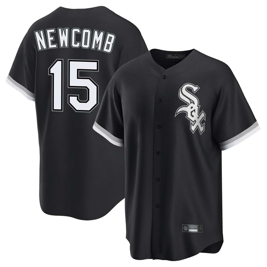 Ldoa C.White Sox #15 Sean Newcomb Player Black Home Game Stitched Jerseys