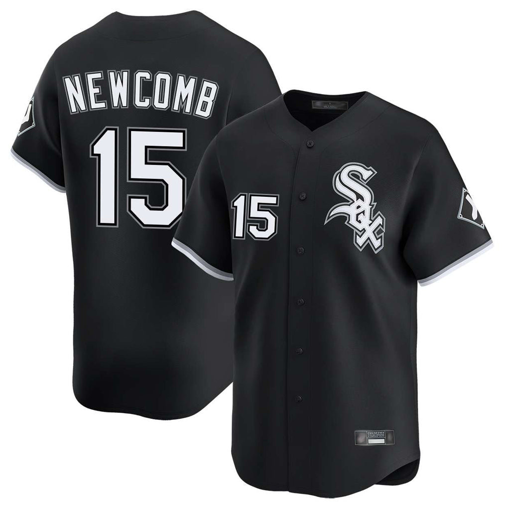 Ldoa C.White Sox #15 Sean Newcomb Player Black Limited Home Stitched Jerseys