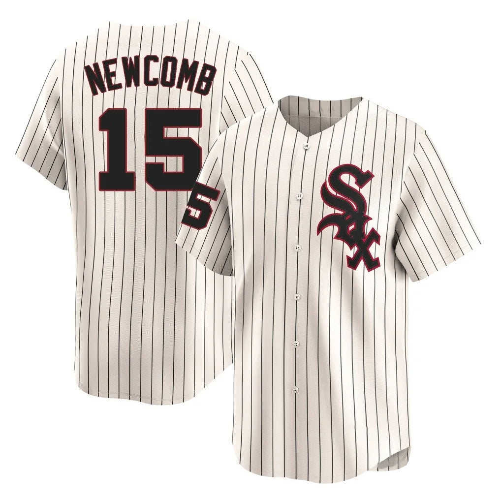 Ldoa C.White Sox #15 Sean Newcomb Player Cream Cooperstown Collection Limited Home Stitched Jerseys