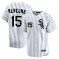 Ldoa C.White Sox #15 Sean Newcomb Player White Stripe Limited Home Stitched Jerseys