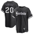 Ldoa C.White Sox #20 Miguel Vargas Player Black City Connect Home Game Stitched Jerseys