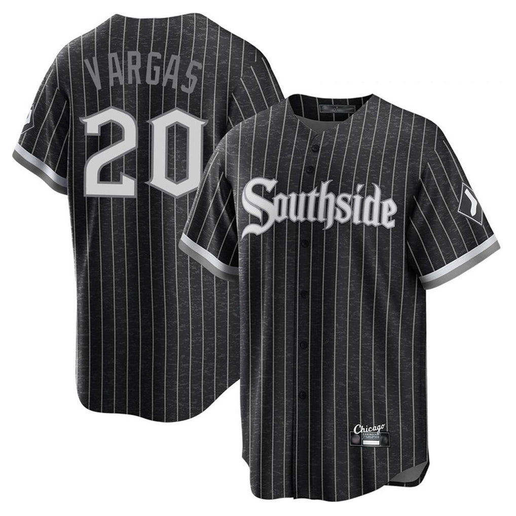 Ldoa C.White Sox #20 Miguel Vargas Player Black City Connect Home Game Stitched Jerseys
