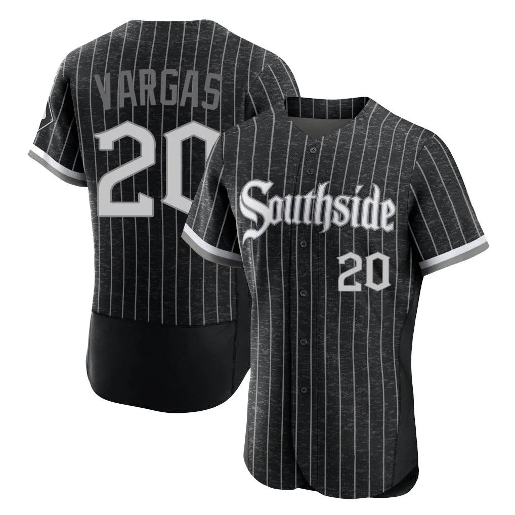Ldoa C.White Sox #20 Miguel Vargas Player Black City Connect Limited Elite Home Stitched Jerseys