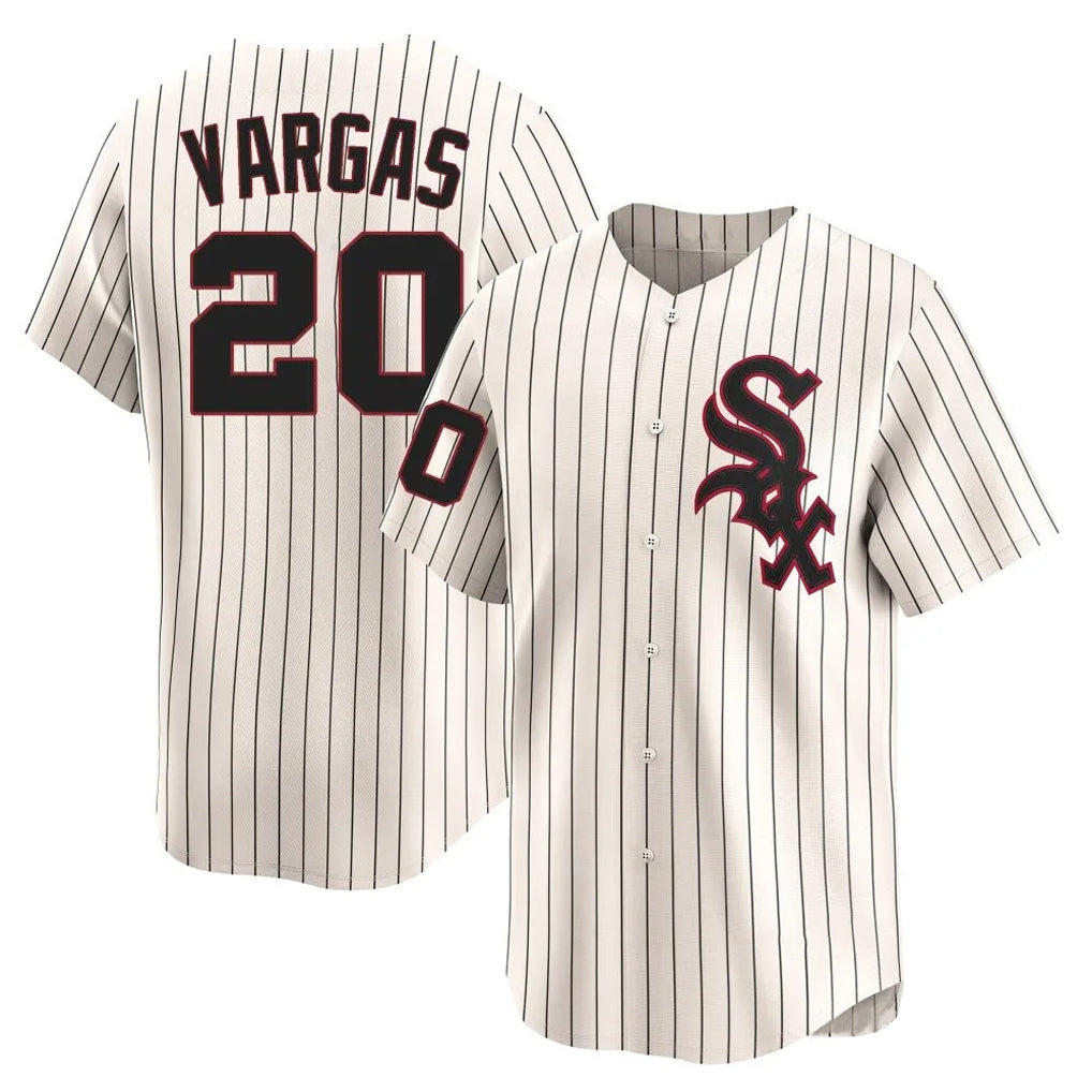 Ldoa C.White Sox #20 Miguel Vargas Player Cream Cooperstown Collection Limited Home Stitched Jerseys