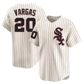 Ldoa C.White Sox #20 Miguel Vargas Player Cream Cooperstown Collection Limited Home Stitched Jerseys