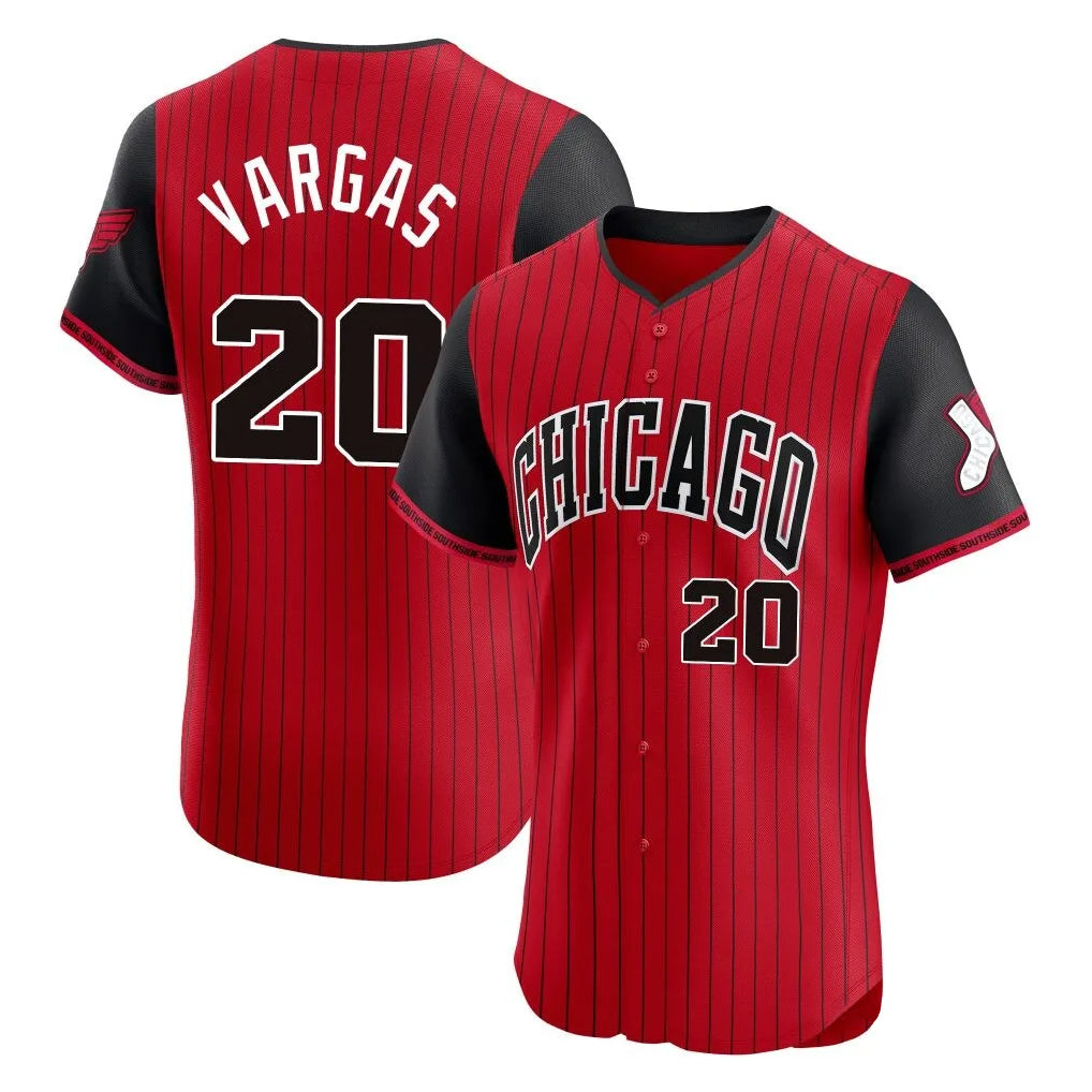 Ldoa C.White Sox #20 Miguel Vargas Player Red City Connect Limited Elite Home Stitched Jerseys