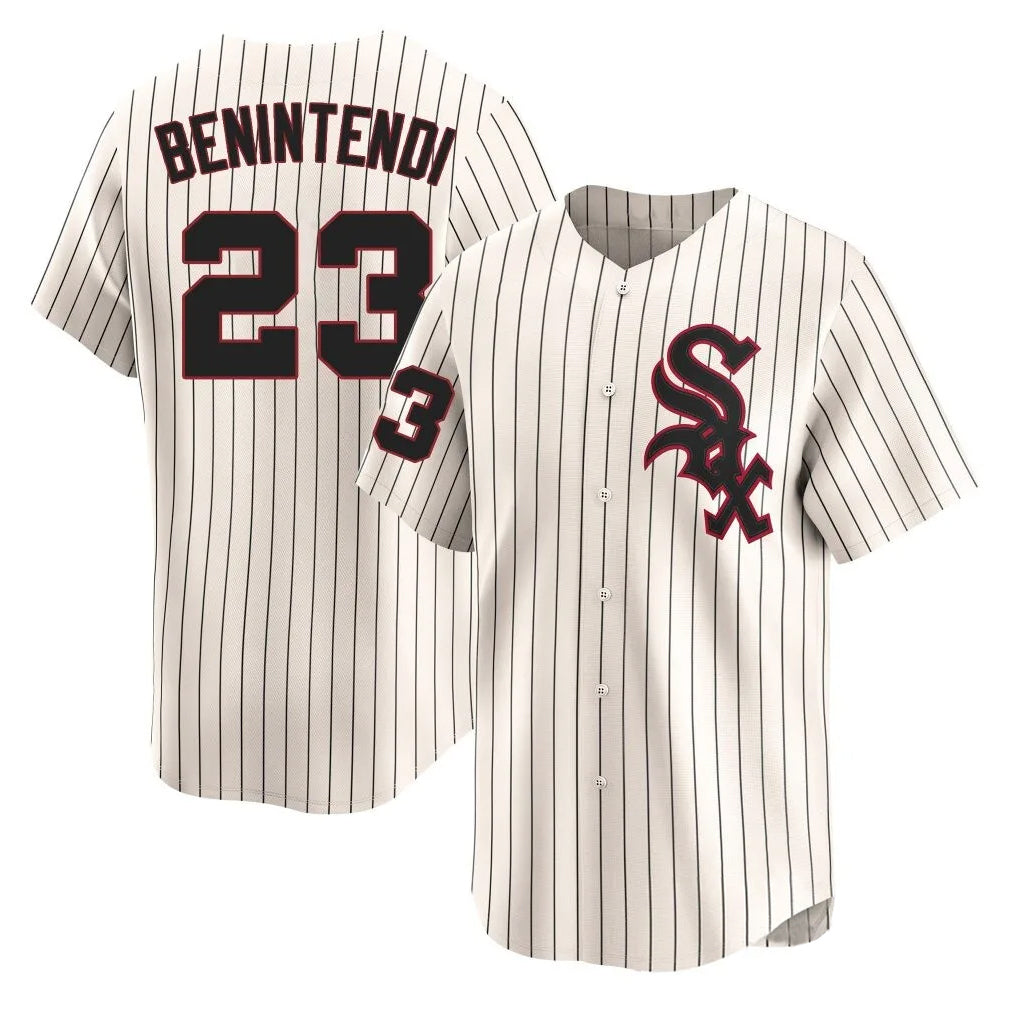 Ldoa C.White Sox #23 Andrew Benintendi Player Cream Cooperstown Collection Limited Home Stitched Jerseys