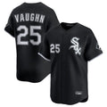 Ldoa C.White Sox #25 Andrew Vaughn Player Black Limited Home Stitched Jerseys