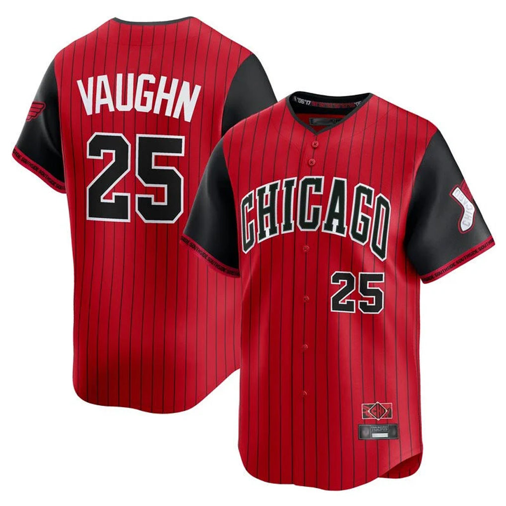 Ldoa C.White Sox #25 Andrew Vaughn Player Red City Connect Limited Home Stitched Jerseys