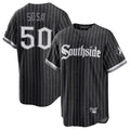 Ldoa C.White Sox #50 Lenyn Sosa Player Black City Connect Home Game Stitched Jerseys