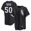 Ldoa C.White Sox #50 Lenyn Sosa Player Black Home Game Stitched Jerseys