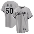 Ldoa C.White Sox #50 Lenyn Sosa Player Gray Home Game Stitched Jerseys