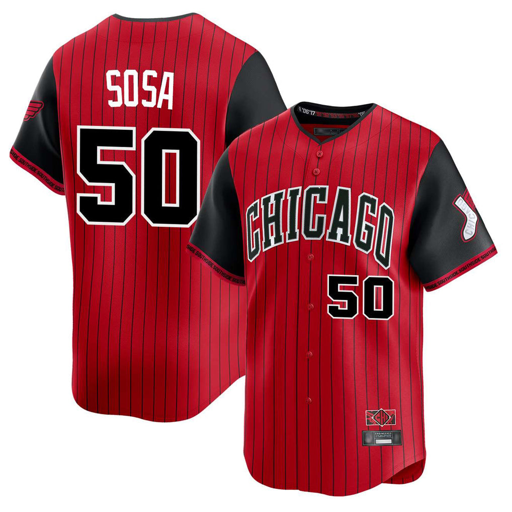 Ldoa C.White Sox #50 Lenyn Sosa Player Red City Connect Limited Home Stitched Jerseys