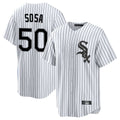 Ldoa C.White Sox #50 Lenyn Sosa Player White Stripe Home Game Stitched Jerseys