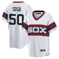Ldoa C.White Sox #50 Lenyn Sosa Player White T-shirt Home Game Stitched Jerseys