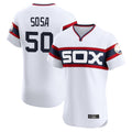 Ldoa C.White Sox #50 Lenyn Sosa Player White T-shirt Limited Elite Home Stitched Jerseys