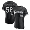 Ldoa C.White Sox #58 Seranthony Dom¡§anguez Player Black City Connect Limited Elite Home Stitched Jerseys