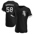 Ldoa C.White Sox #58 Seranthony Dom¡§anguez Player Black Limited Elite Home Stitched Jerseys