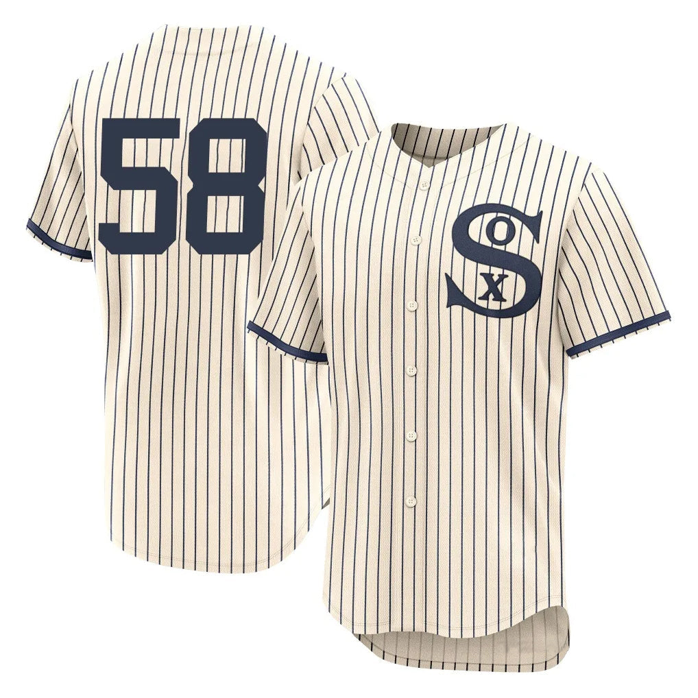 Ldoa C.White Sox #58 Seranthony Dom¡§anguez Player Cream Field of Dreams Limited Elite Home Stitched Jerseys