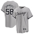 Ldoa C.White Sox #58 Seranthony Dom¡§anguez Player Gray Home Game Stitched Jerseys