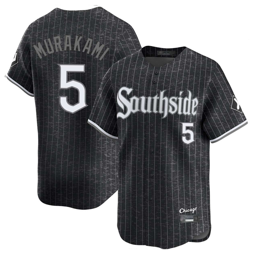 Ldoa C.White Sox #5 Munetaka Murakami Player Black City Connect Limited Home Stitched Jerseys