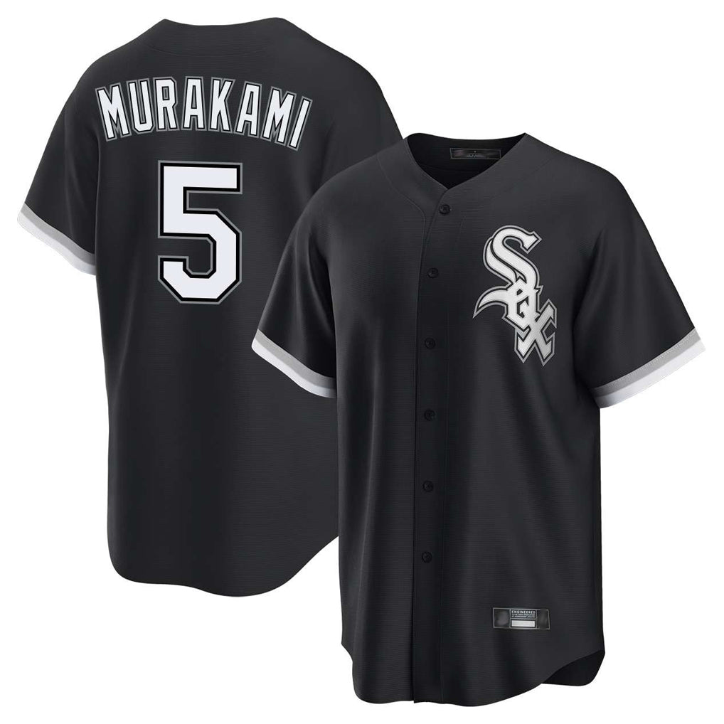 Ldoa C.White Sox #5 Munetaka Murakami Player Black Home Game Stitched Jerseys