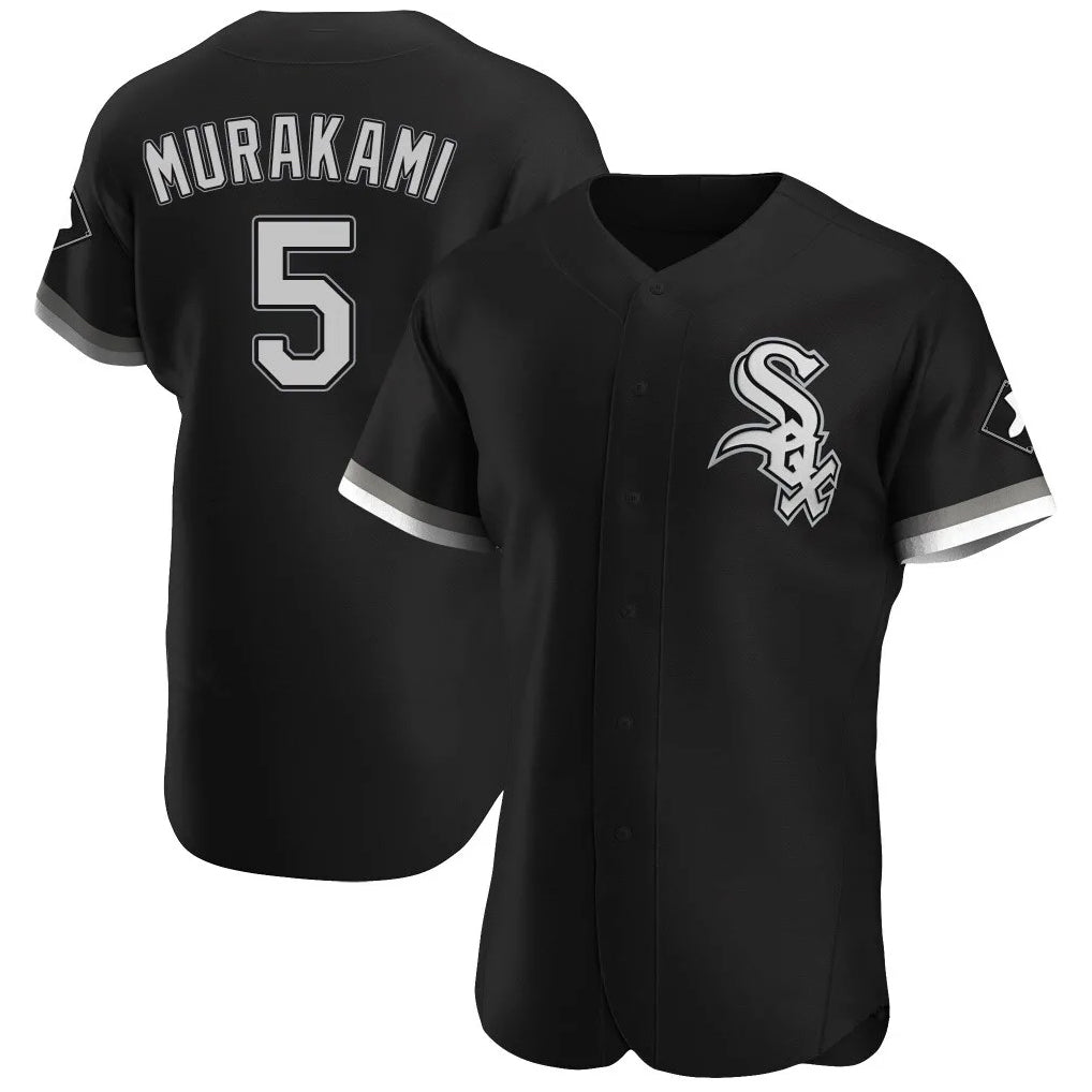Ldoa C.White Sox #5 Munetaka Murakami Player Black Limited Elite Home Stitched Jerseys