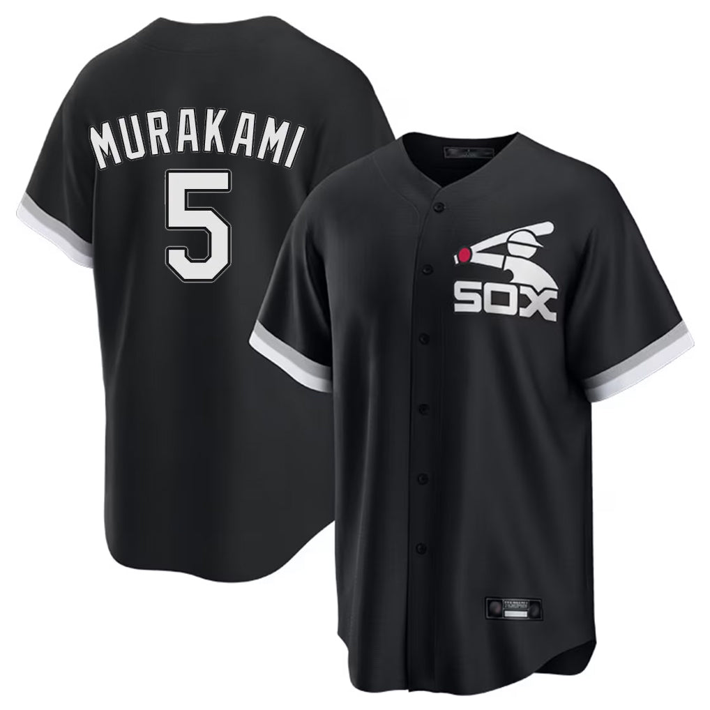 Ldoa C.White Sox #5 Munetaka Murakami Player Black Spring Training Game Stitched Jerseys