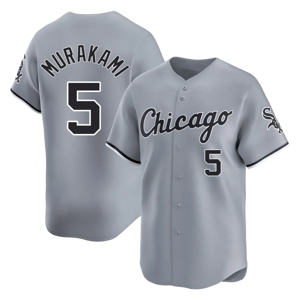 Ldoa C.White Sox #5 Munetaka Murakami Player Gray Road Limited Home Stitched Jerseys
