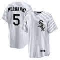 Ldoa C.White Sox #5 Munetaka Murakami Player White Stripe Home Game Stitched Jerseys