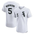 Ldoa C.White Sox #5 Munetaka Murakami Player White Stripe Limited Elite Home Stitched Jerseys