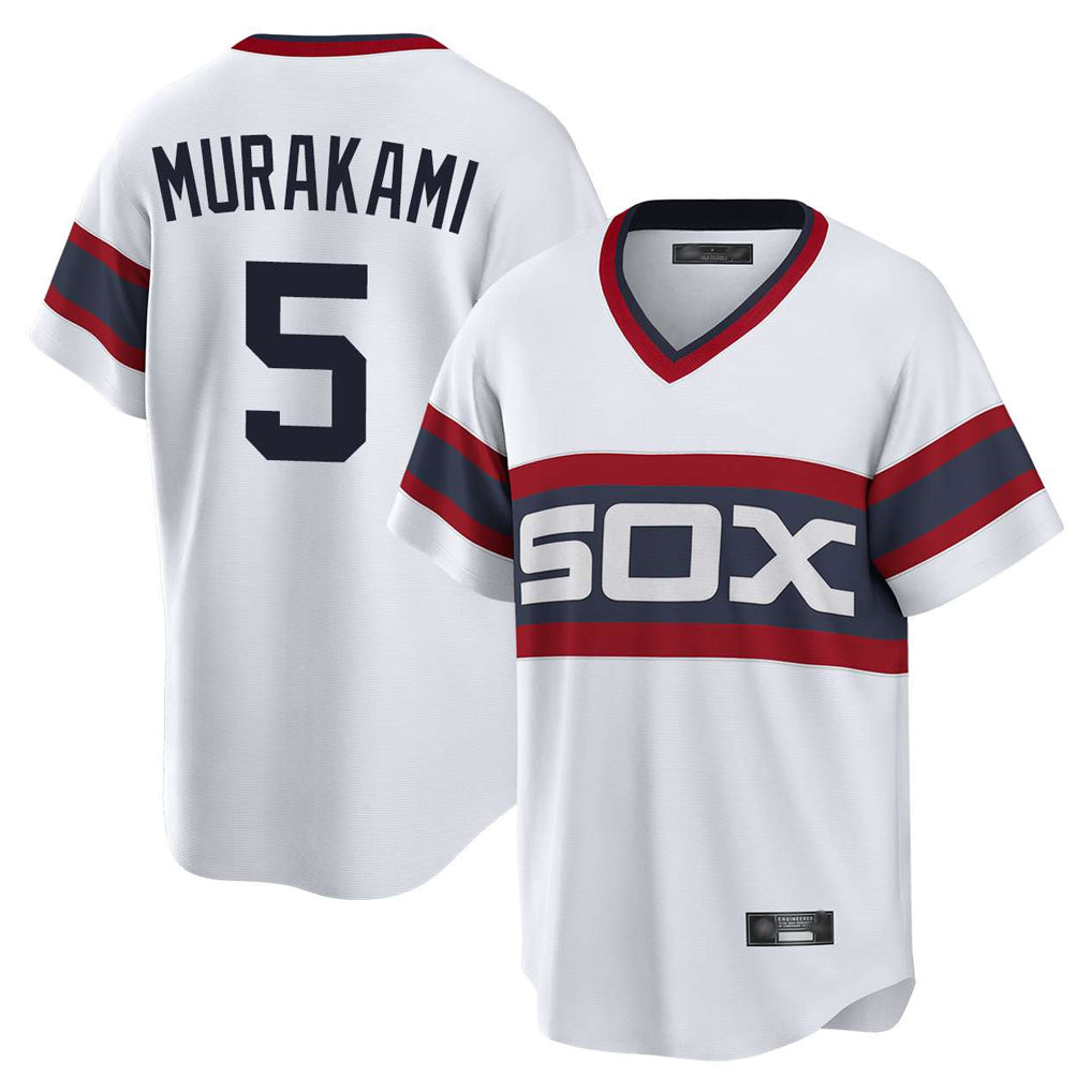 Ldoa C.White Sox #5 Munetaka Murakami Player White T-shirt Home Game Stitched Jerseys