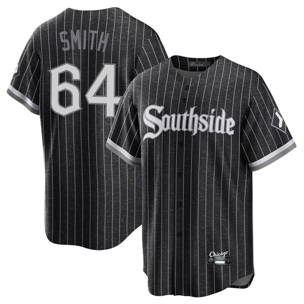 Ldoa C.White Sox #64 Shane Smith Player Black City Connect Home Game Stitched Jerseys