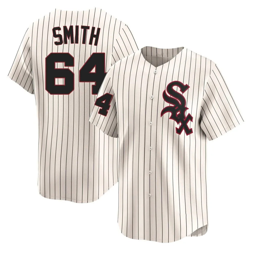 Ldoa C.White Sox #64 Shane Smith Player Cream Cooperstown Collection Limited Home Stitched Jerseys
