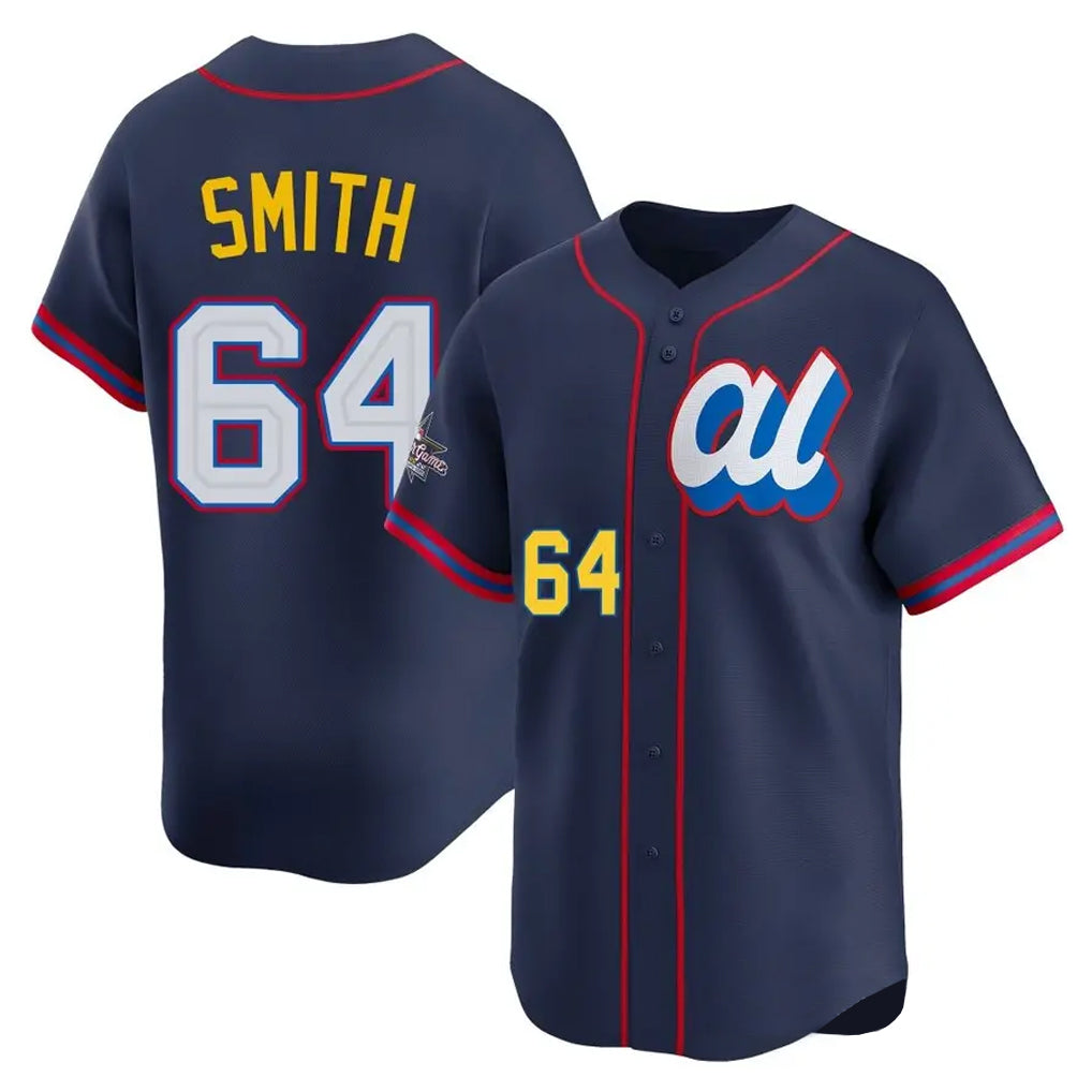 Ldoa C.White Sox #64 Shane Smith Player Navy Limited American League All-Star Edition Stitched Jerseys