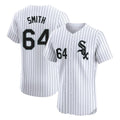 Ldoa C.White Sox #64 Shane Smith Player White Stripe Limited Elite Home Stitched Jerseys
