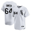 Ldoa C.White Sox #64 Shane Smith Player White Stripe Limited Home Stitched Jerseys