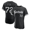 Ldoa C.White Sox #72 Carlton Fisk Player Black City Connect Limited Elite Home Stitched Jerseys